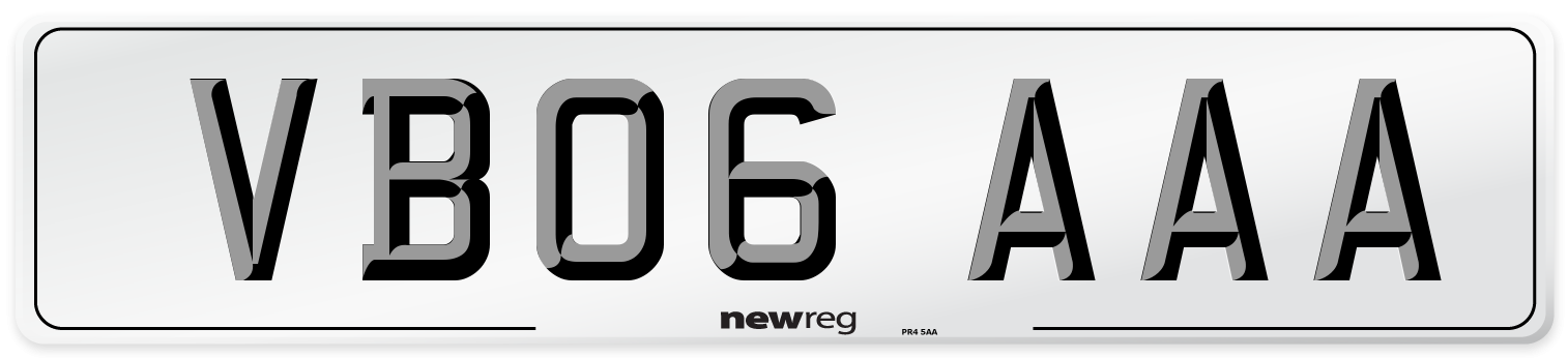 VB06 AAA Number Plate from New Reg